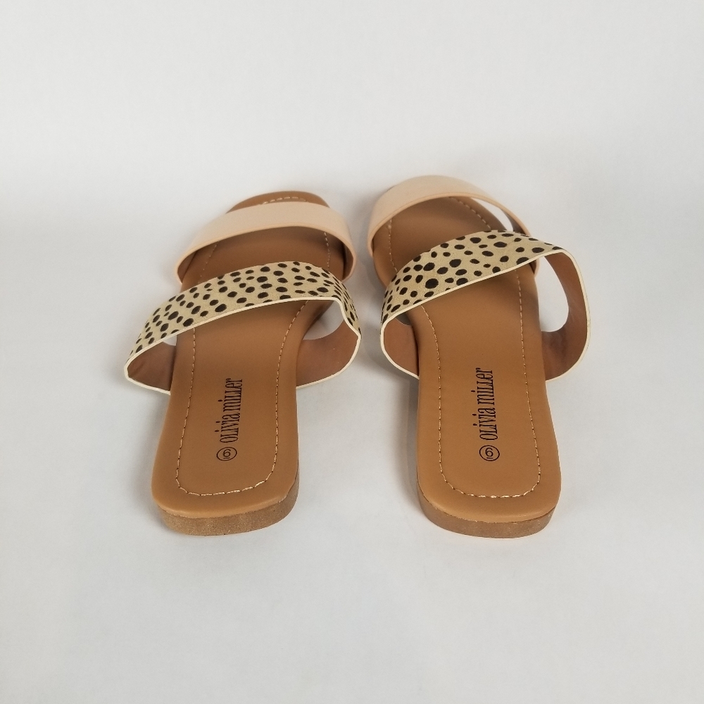 Sale! Olivia Miller Double Strap Cheetah Sandals - Picture 4 of 5